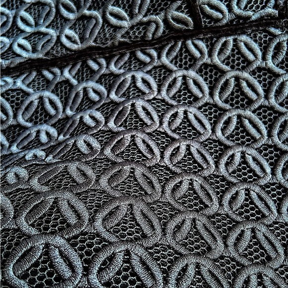 MAJE Black Ringo Basket Weave Lace Flare Dress Small, 1 - Picture 6 of 10